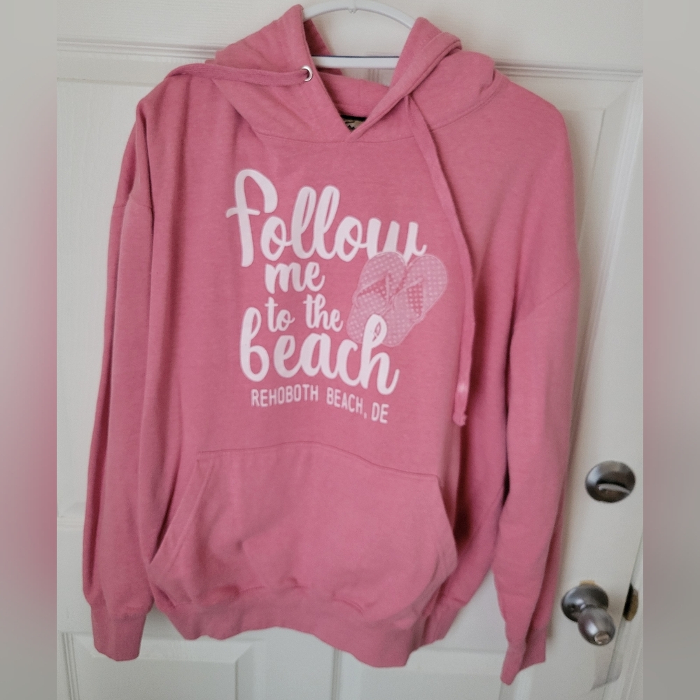 Cozy Pink Beach Hoodie